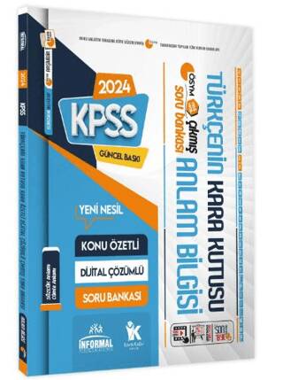 KPSS Türkçenin Kara Kutusu Anlam Bilgisi Sözcük-Cümle D.Çözümlü Konu Özetli Soru Bankası - Kolektif kitap kapağı