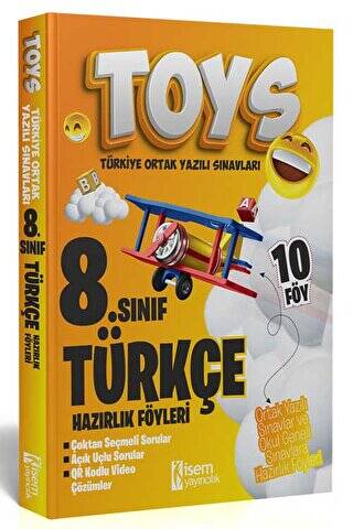 2024 İsem Toys 8. Sınıf Türkçe Hazırlık Föyleri - Kolektif kitap kapağı