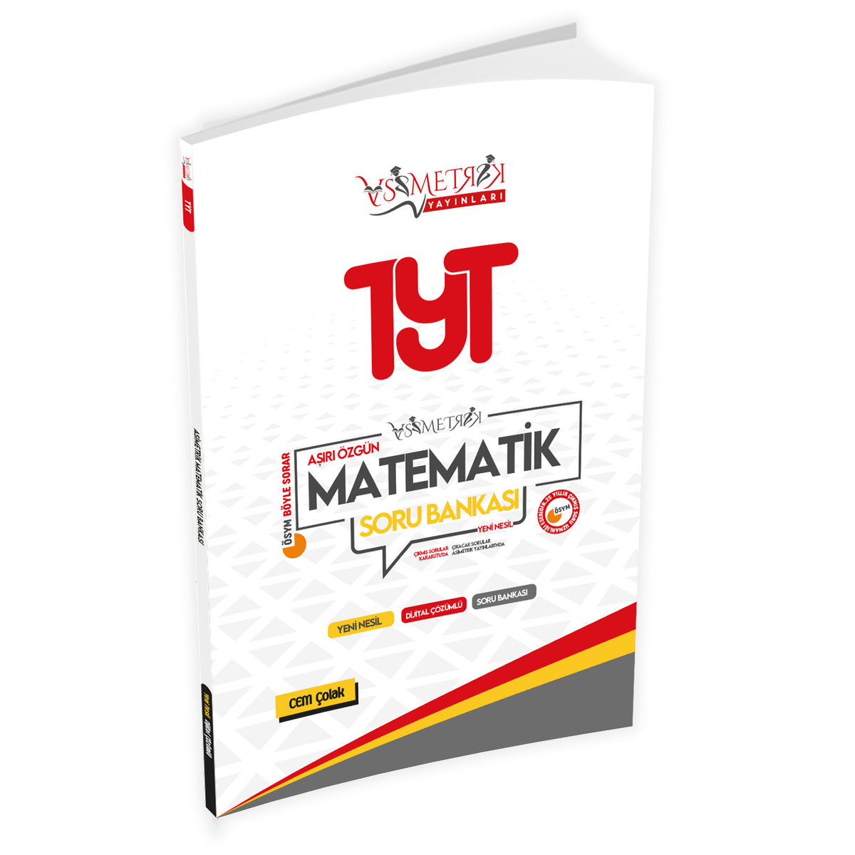 Yeni Sistem YKS-TYT Asimetrik Matematik Dijital Çözümlü Soru Bankası - Cem Çolak kitap kapağı