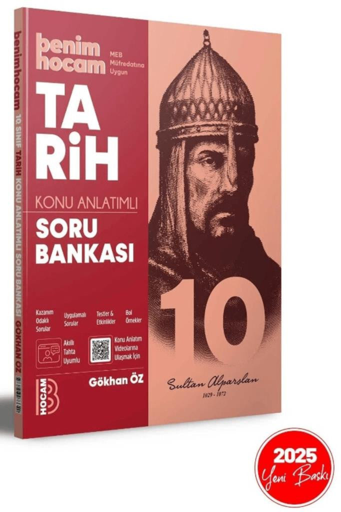 2025 10. Sınıf Tarih Konu Anlatımlı Soru Bankası / Gökhan Öz / Benim Hocam Yayınları / 9786256073340 - Gökhan Öz kitap kapağı
