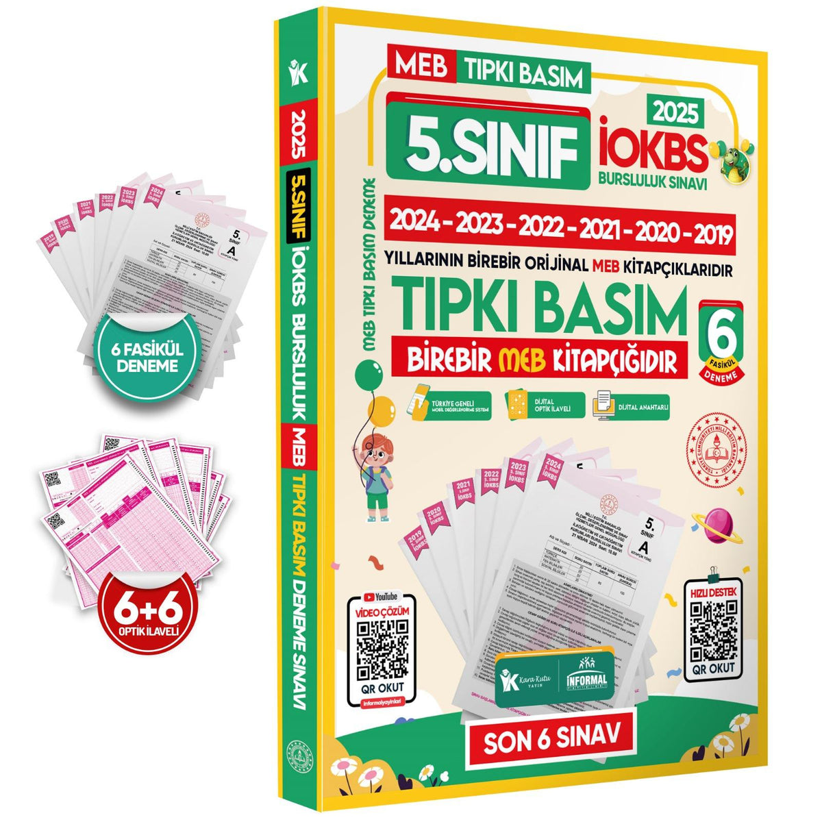 2025 5.Sınıf İOKBS BURSLULUK MEB Çıkmış Soru 6lı Tıpkı Basım Türkiye Geneli D. Çözümlü DENEME PAKETİ - İnformal Komisyon kitap kapağı