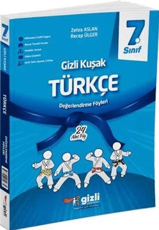 2025 7. Sınıf Türkçe Değerlendirme Föyleri Gizli Kuşak Serisi - Kolektif kitap kapağı