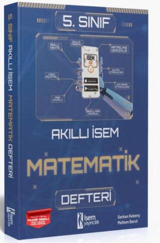 2025 Akıllı İsem 5.Sınıf Matematik Defter - Serkan Kebenç kitap kapağı