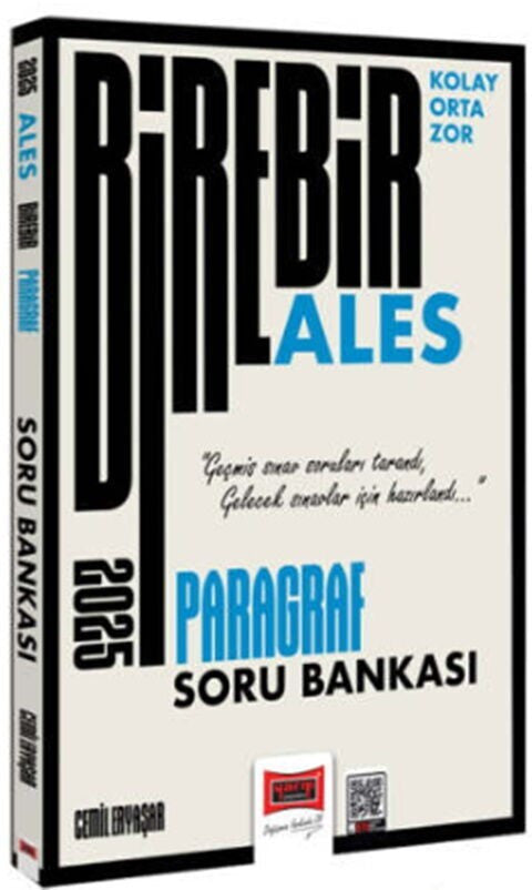 2025 ALES Birebir Serisi Kolay Orta Zor Paragraf Soru Bankası Yargı Yayınları kitap kapağı