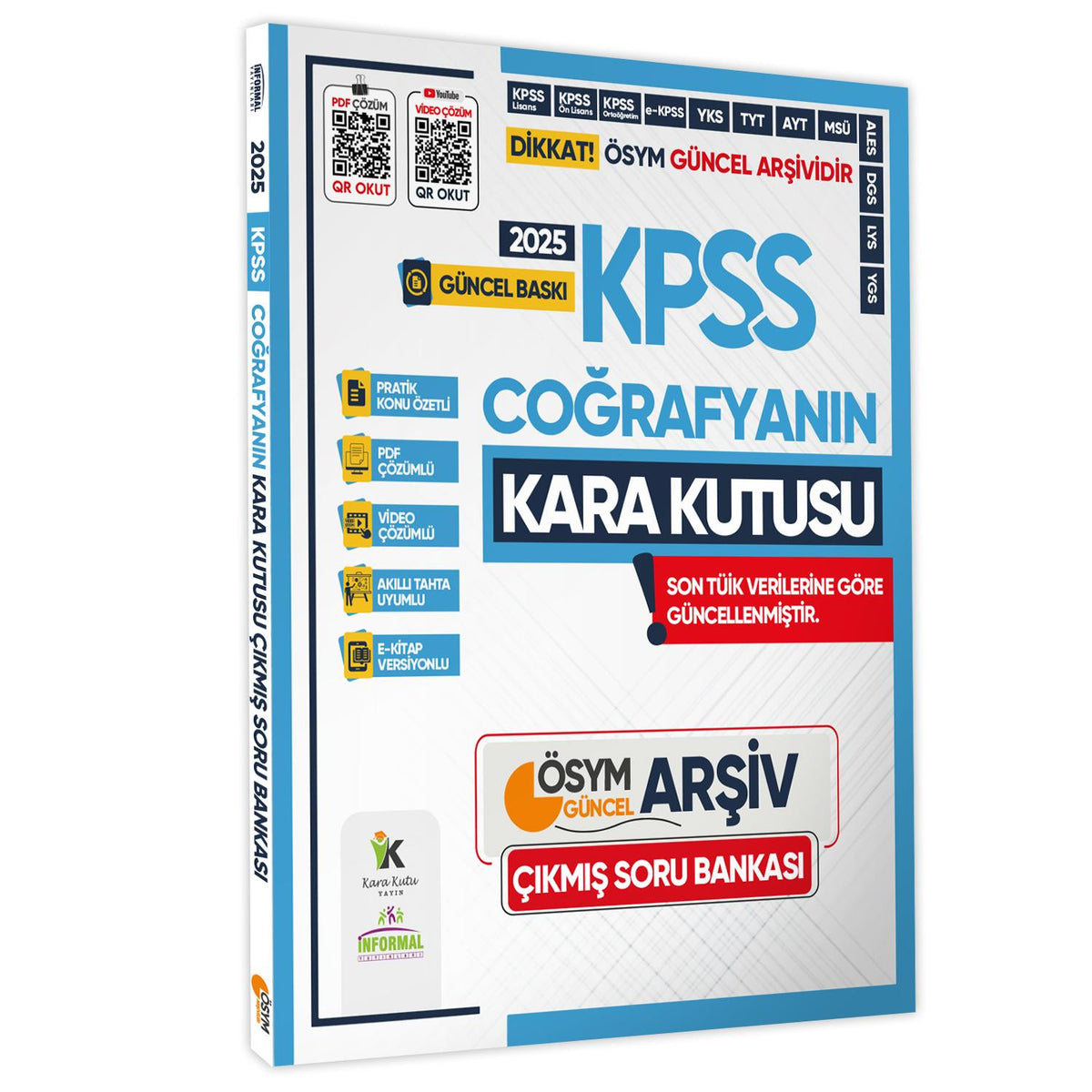 2025 KPSS COĞRAFYANIN Kara Kutusu ÖSYM Çıkmış Soru Havuzu Bankası Konu Özetli Video/PDF Çözümlü kitap kapağı