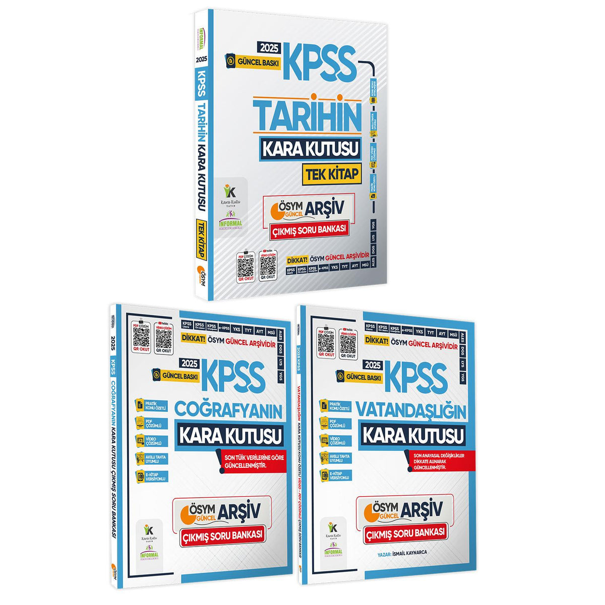 2025 KPSS Kara Kutu Genel Kültür TEKLİ KİTAP SET Çıkmış Soru Bankası Konu Özetli Video/PDF Çözümlü kitap kapağı