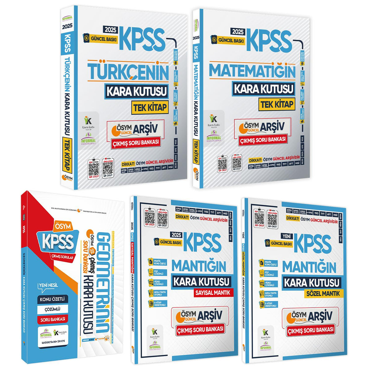 2025 KPSS Kara Kutu Genel Yetenek TEKLİ Kitap Set Çıkmış Soru Bankası Konu Özetli Video/PDF Çözümlü kitap kapağı