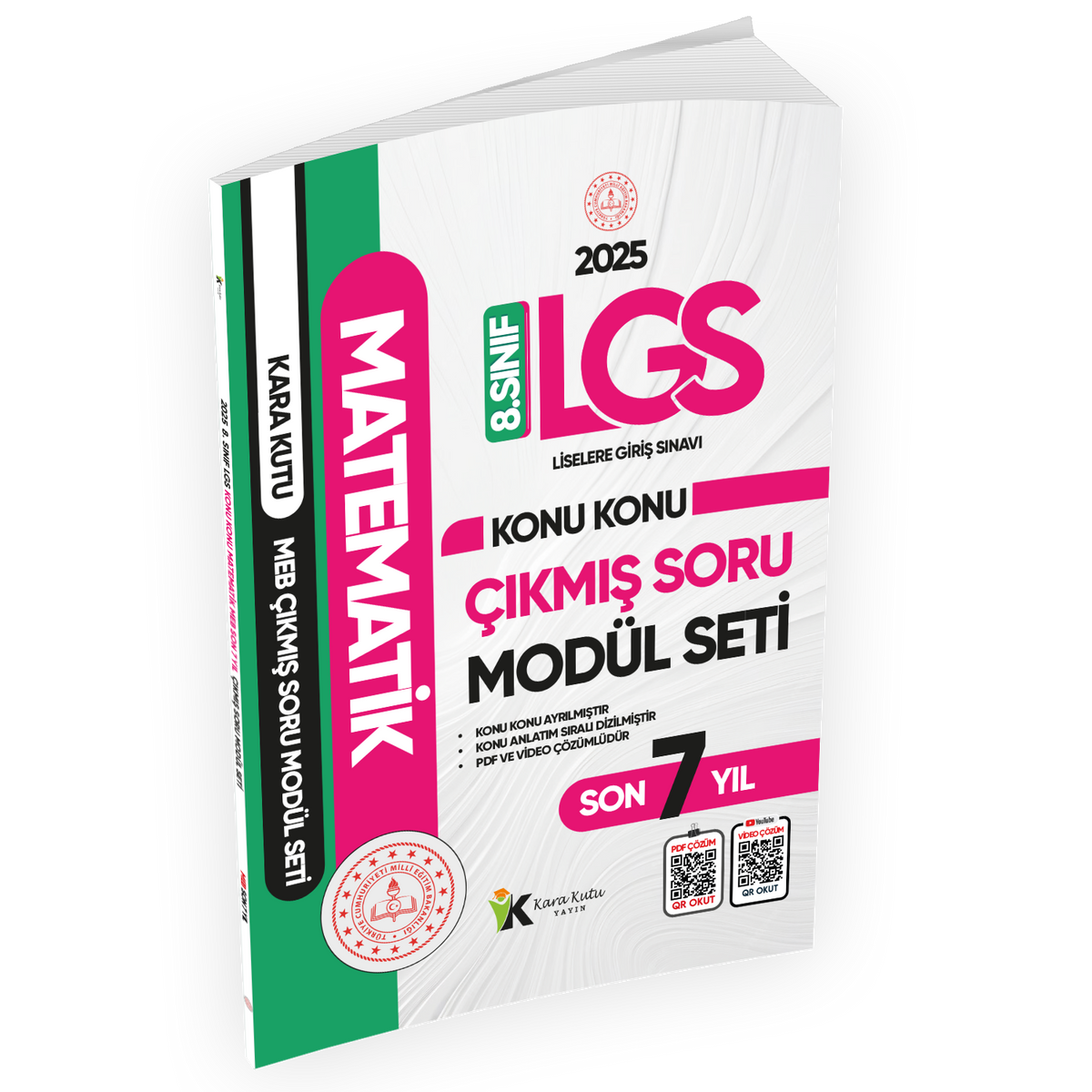 2025 LGS 8.Sınıf MATEMATİK Karakutu MEB Çıkmış Soru Modülü Video/PDF Çözümlü Konu Konu Son 7 Yıl kitap kapağı