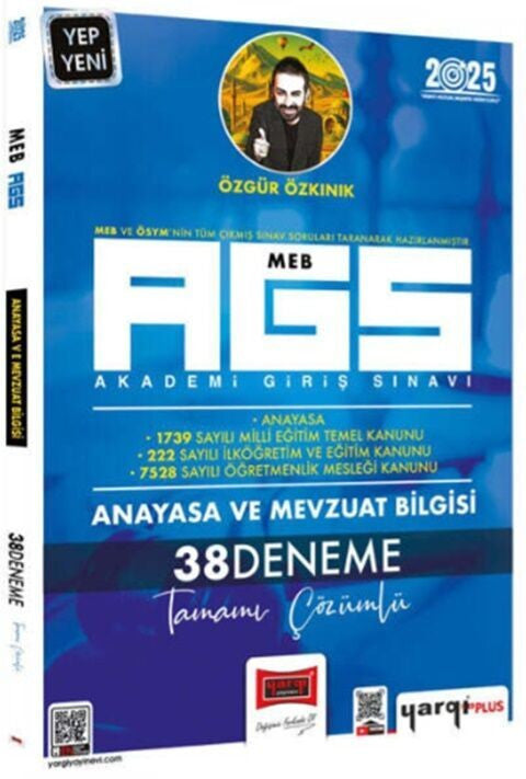 2025 Meb Ags Anayasa Ve Mevzuat Bilgisi Tamamı Çözümlü 38 Deneme Yargı Yayınları kitap kapağı