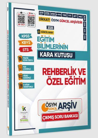 2025 MEB-AGS Eğitim Bilimlerinin Kara Kutusu REHBERLİK ve ÖZEL ÖĞRETİM Çıkmış Soru Bankası K.Ö. Çözümlü - Kolektif kitap kapağı