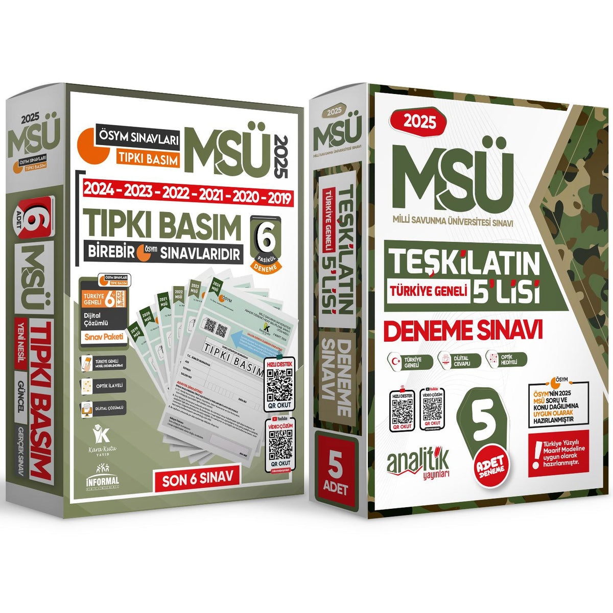 2025 MSÜ ÖSYM Çıkmış Soru 6lı Tıpkı Basım ve Teşkilatın 5lisi Özgün Deneme 2li Set Türkiye Geneli kitap kapağı