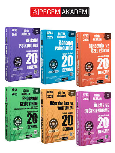 2025 PEGEM AKADEMİ KPSS Eğitim Bilimleri 120 Deneme (6.Kitap) kitap kapağı