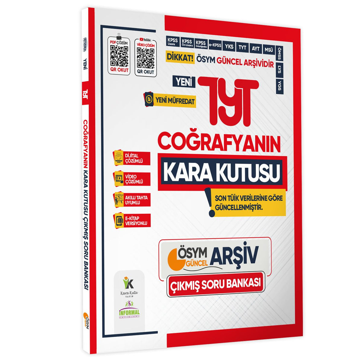2025 TYT COĞRAFYANIN Kara Kutusu ÖSYM Çıkmış Soru Havuzu Bankası Maarif Modeli Video/PDF Çözümlü kitap kapağı