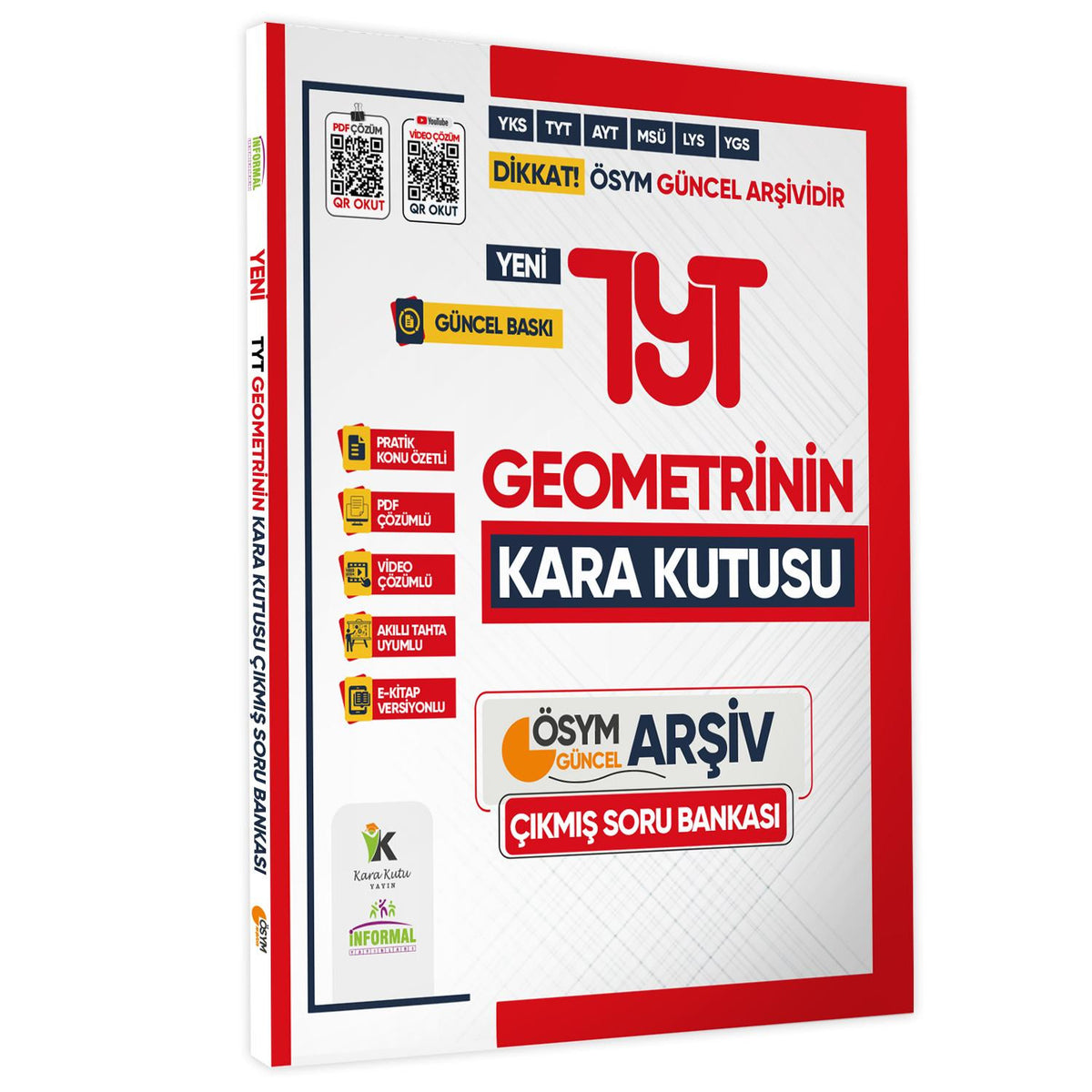 2025 TYT GEOMETRİNİN Kara Kutusu ÖSYM Çıkmış Soru Havuzu Bankası Konu Özetli Video/PDF Çözümlü kitap kapağı