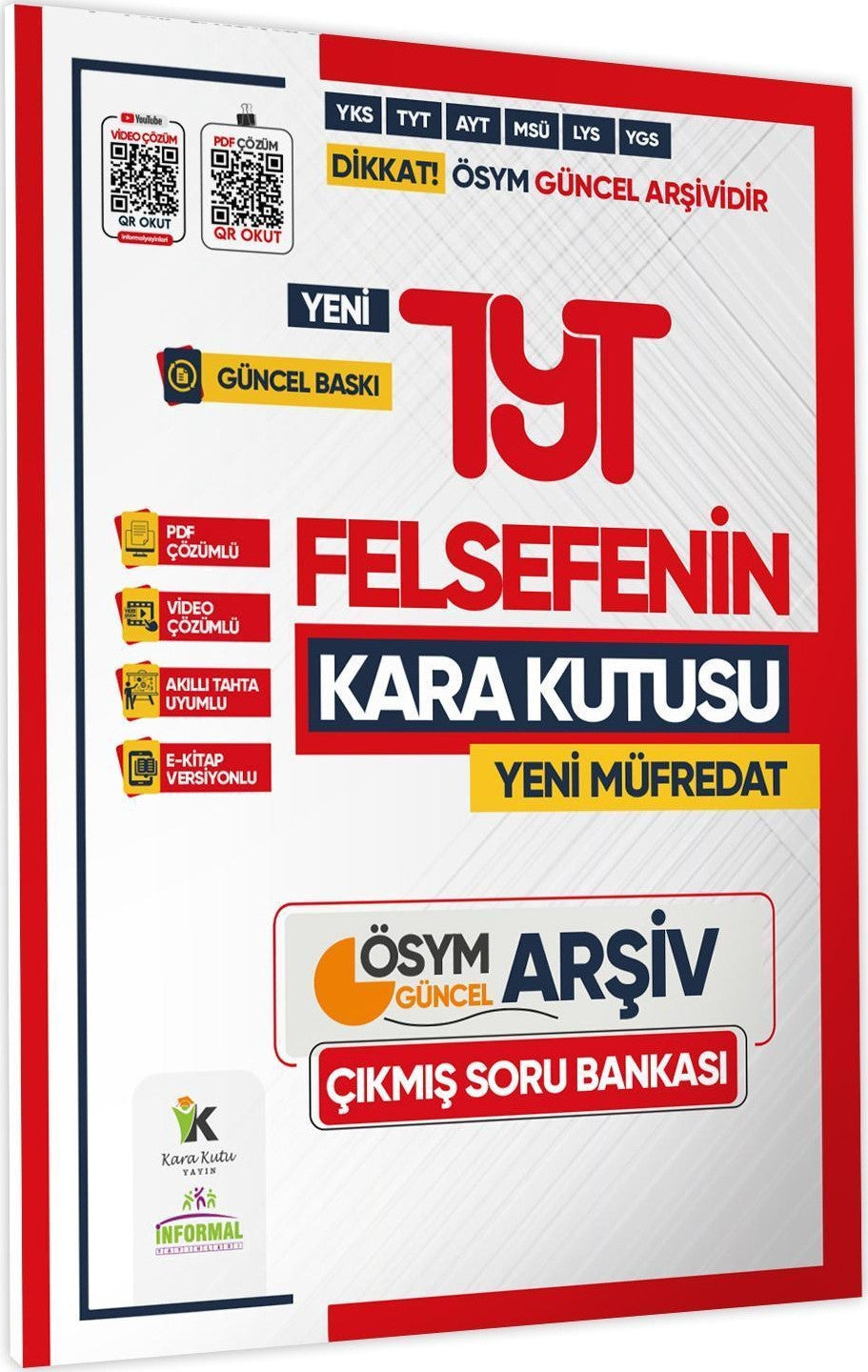 2025 YKS TYT FELSEFENİN Kara Kutusu ÖSYM Çıkmış Soru Bankası Video/PDF Çözümlü kitap kapağı