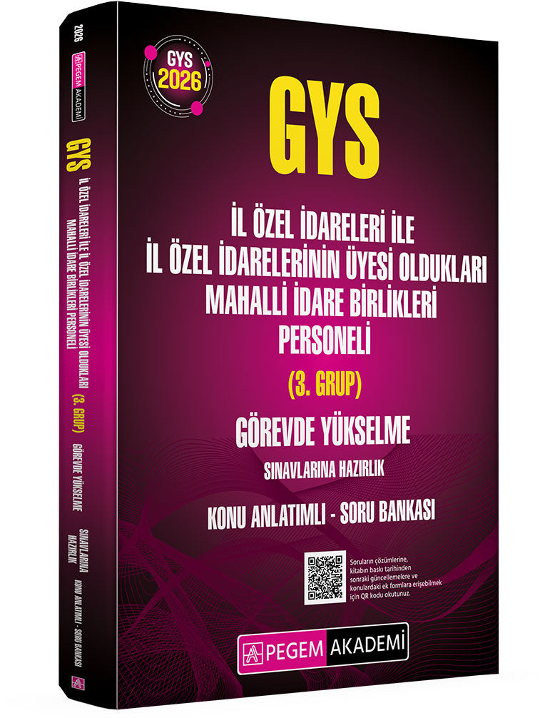 2026 GYS İl Özel İdareleri ile İl Özel İdarelerin Üyesi Oldukları Mahalli İdare Birlikleri Personeli kitap kapağı