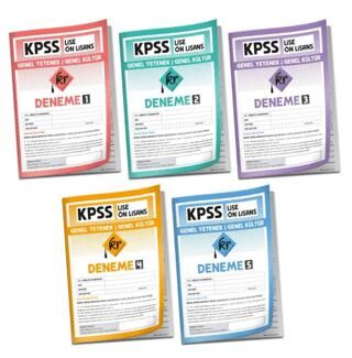 2026 KPSS Lise Ön Lisans Genel Yetenek Genel Kültür 5'li Deneme Paketi - Komisyon kitap kapağı