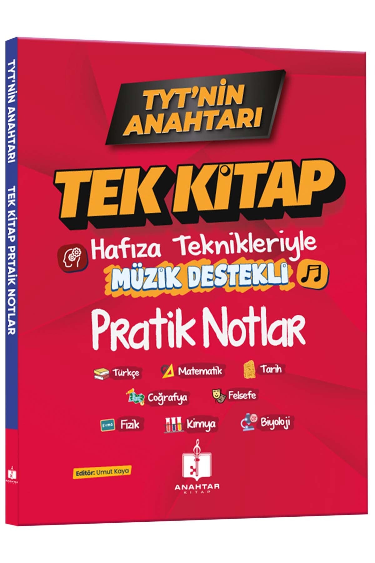 2026 Tyt'nin Anahtarı Tüm Dersler Tek Kitap Hafıza Teknikleriyle Müzik Destekli Pratik Notlar kitap kapağı