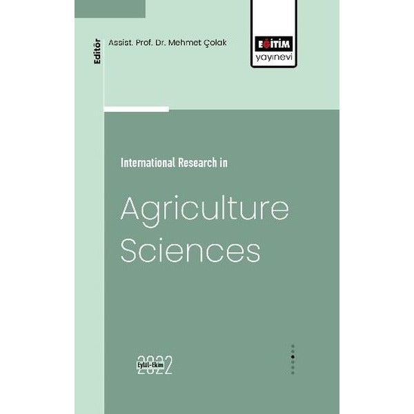İnternational Research in Agriculture Sciences | Eğitim Yayınevi