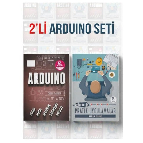 2'li Arduino Eğitim Seti - 2 Kitap Takım | Dikeyeksen (İnce Kapak)