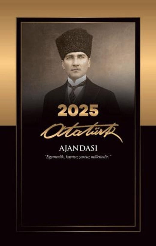 2025 Atatürk Ajandası - Kalpaklı | Mor Kelebek (Ciltsiz)