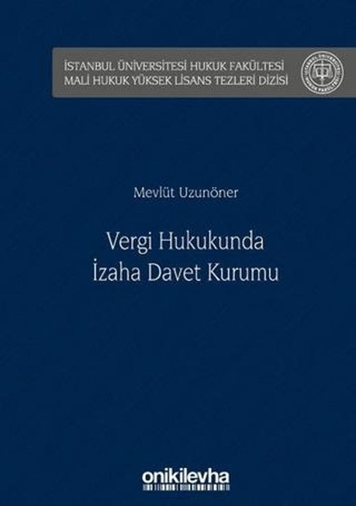 Vergi Hukukunda İzaha Davet Kurumu | On İki Levha Yayınları (Ciltli)