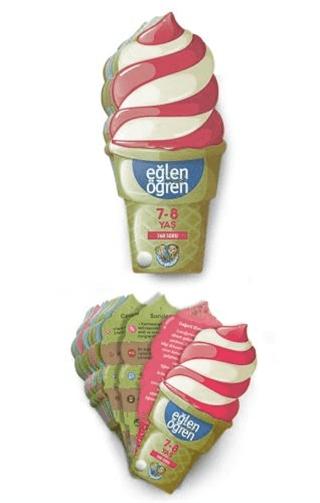 Eğlen Öğren Ice Cream 7-8 Yaş | Dstil Tasarım İletişim Yayınları (Ciltsiz) - Resim 1