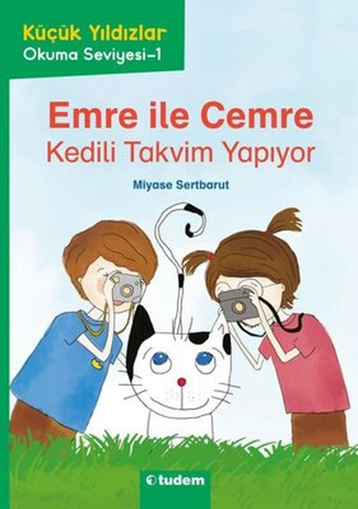 Emre İle Cemre: Kedili Tavim Yapıyor - Küçük Yıldızlar Okuma Seviyesi 1 |Tudem Yayınları (İnce Kapak)