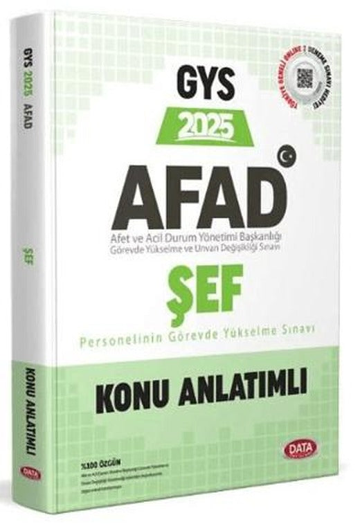 AFAD Şef 2025 GYS Konu Anlatımlı | Data Yayınları (Ciltsiz)
