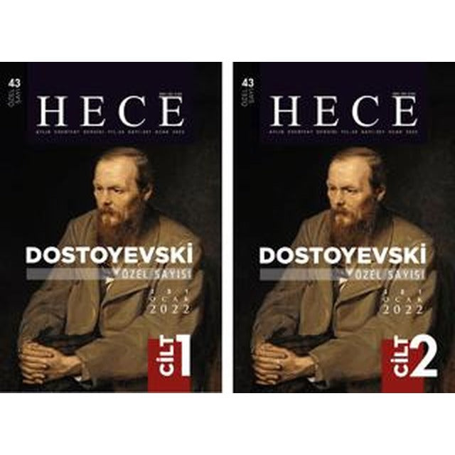 Hece Aylık Edebiyat Dergisi Dostoyevski Özel Sayısı: 43 Yıl: 26 Sayı: 301 Ocak 2022 (2 Cilt) | Hece Dergisi (Ciltsiz)