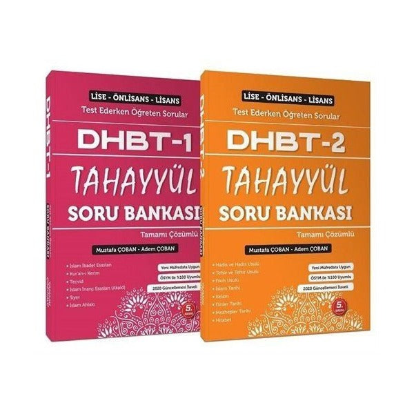 Tahayyül DHBT 1-2 Soru Bankası Çözümlü Set