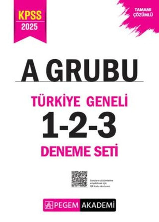 2025 KPSS A Grubu Tamamı Çözümlü Türkiye Geneli 1-2-3 (3'lü Deneme Seti) | Pegem Akademi Yayıncılık (Ciltsiz)