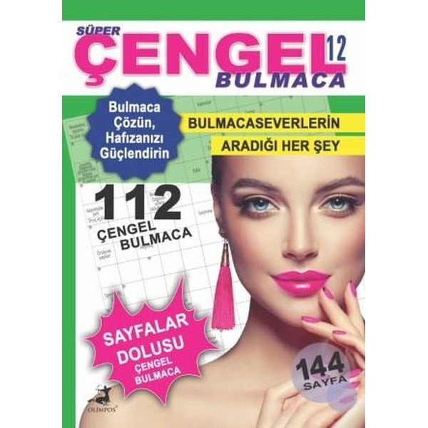 Süper Çengel Bulmaca - 12 | Olimpos Yayınları (İnce Kapak)