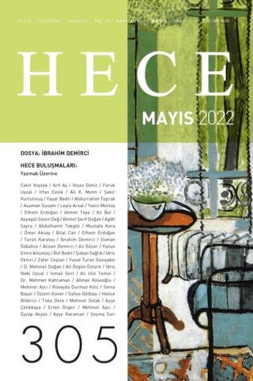 Hece Aylık Edebiyat Dergisi Sayı: 305 Mayıs 2022 | Hece Dergisi (Ciltsiz)
