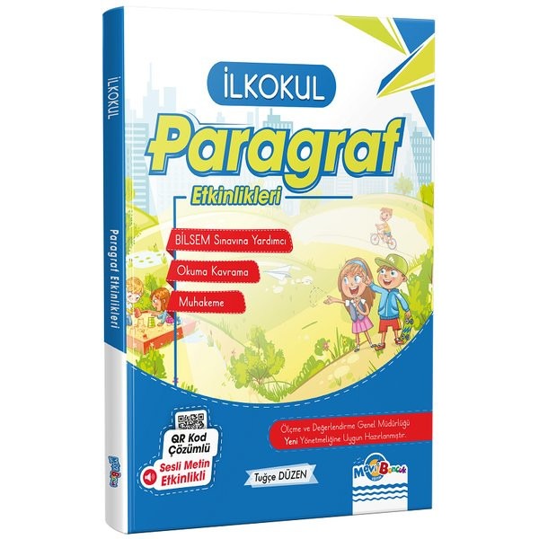 İlkokul Paragraf Etkinlikleri | Mavi Boncuk Eğitim (İnce Kapak)