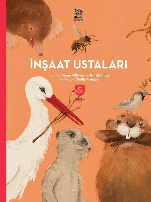 İnşaat Ustaları - Süper Hayvanlar Serisi | İthaki Çocuk (İnce Kapak)