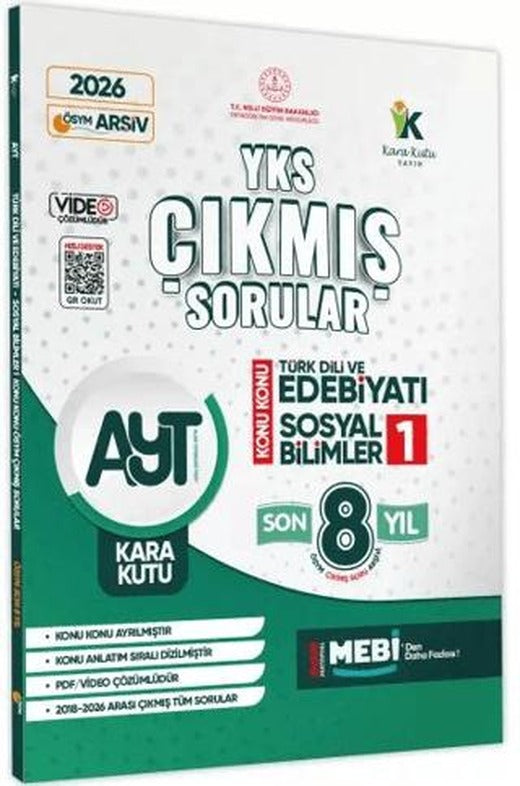 2026 YKS-AYT Türk Dili ve Edebiyatı-Sosyal Bilimler1 ÖSYM Çıkmış Sorular Çözümlü Konu Konu Son 8 Yıl