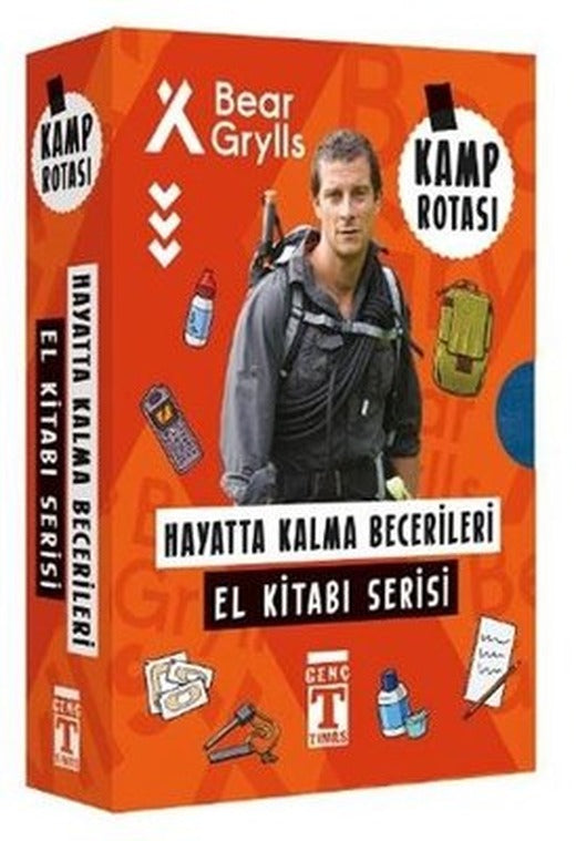 Bear Grylls Hayatta Kalma Becerileri El Kitabı Serisi - Kamp Rotası Seti - 6 Kitap Takım | Genç Timaş (İnce Kapak)