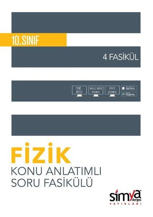 10. Sınıf Fizik Konu Özetli Soru Fasikülü - 4 Adet | Simya Dergisi Yayınları (İnce Kapak)