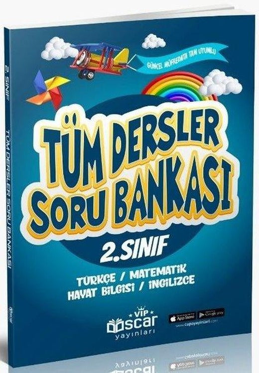 2. Sınıf Tüm Dersler Soru Bankası | VIP Oscar Yayınları (İnce Kapak)