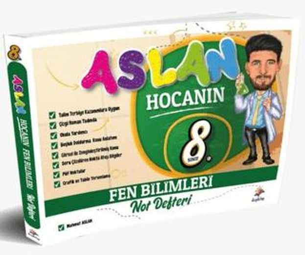 8. Sınıf Fen Bilimleri Aslan Hocanın Not Defteri | Dizgi Kitap (Ciltsiz)