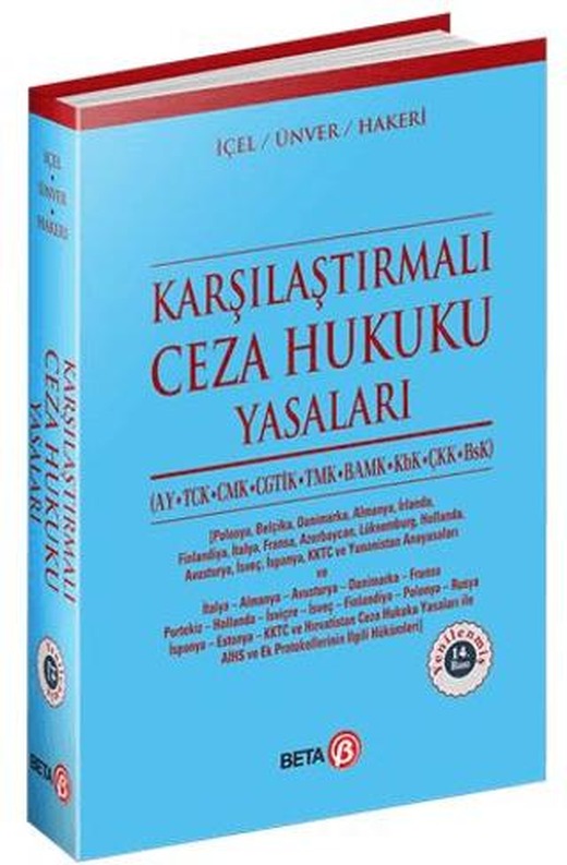 Karşılaştırmalı Ceza Hukuku Yasaları | Beta Yayınevi (Ciltsiz)