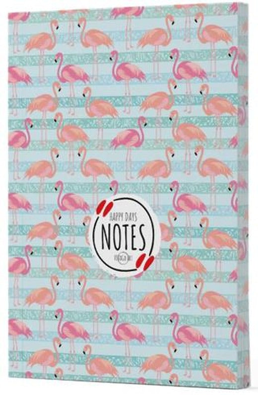 Flamingo 1 - Yan Baskılı Çizgili Defter | Vivago Art