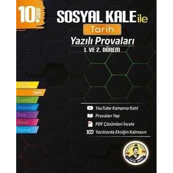 10. Sınıf Tarih Yazılı Provaları | Sosyal Kale Yayınları (İnce Kapak)