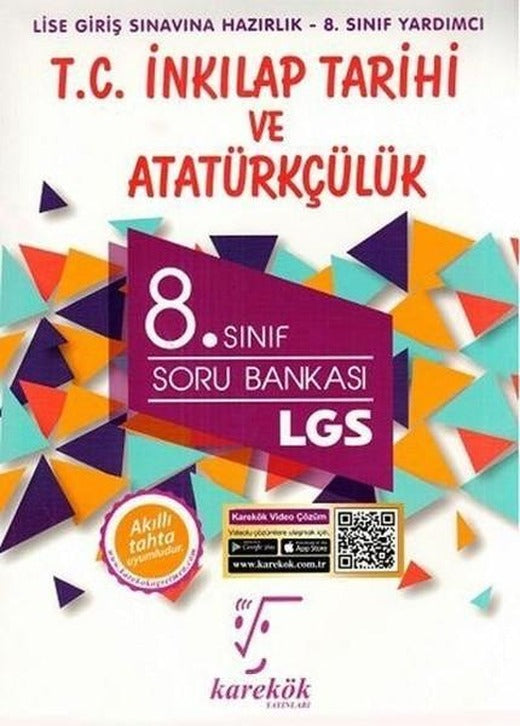 8.Sınıf LGS İnkılap Tarihi ve Atatürkçülük Soru Bankası | Karekök Eğitim Yayın (İnce Kapak)