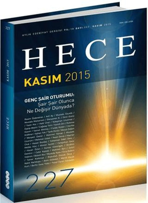 Hece Aylık Edebiyat Dergisi Sayı: 227 - Kasım 2015 | Hece Dergisi (Ciltsiz)