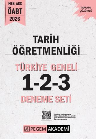 2026 MEB AGS ÖABT Tarih Öğretmenliği Tamamı Çözümlü Türkiye Geneli 1-2-3 (3'lü Deneme Seti) | Pegem Akademi Yayıncılık (Ciltsiz) - Resim 1