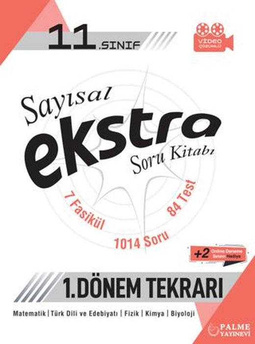 Palme 11. Sınıf Sayısal Ekstra Soru Kitabı (1.Dönem Tekrarı)