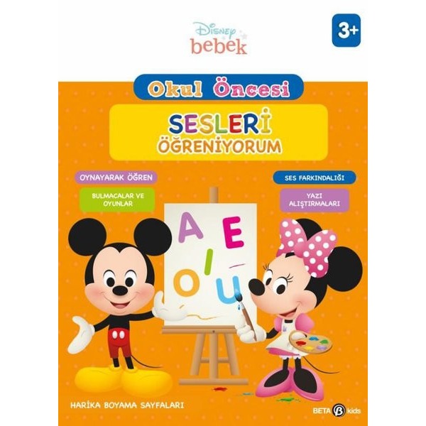 Disney Eğitsel Okul Öncesi Sesleri Öğreniyorum 3+Yaş | Beta Kids
