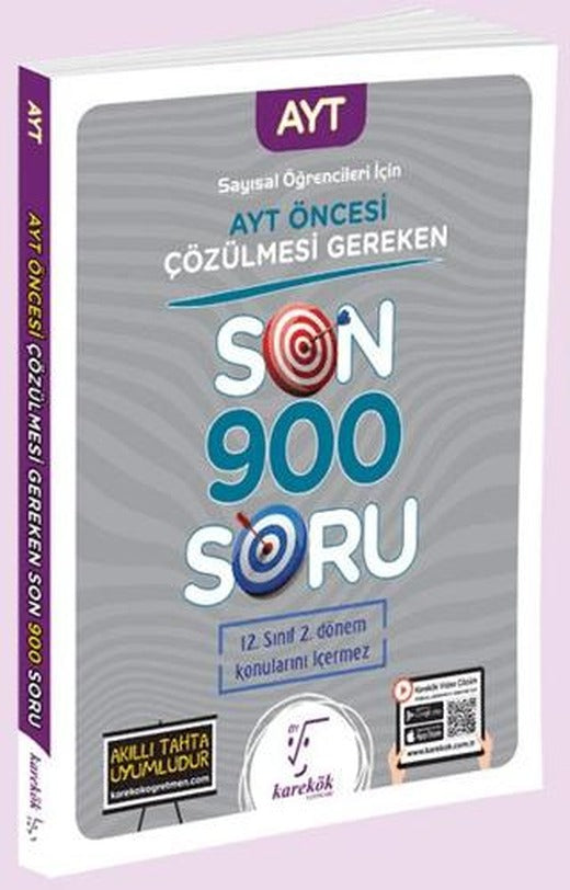 AYT Öncesi Çözülmesi Gereken Son 900 Soru Sayısal Öğrencileri için